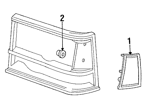 Mopar 4321921 Marker Lamp