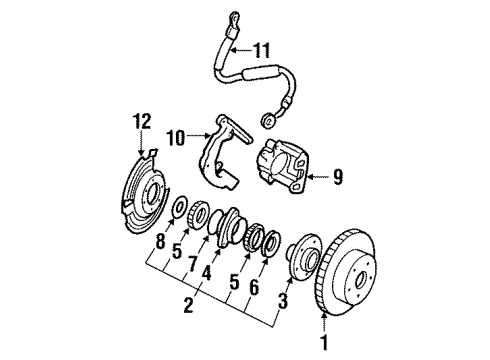 Mopar 53004806 Lock Hub Assembly, Front Mopar 53004806 Lock Hub Assembly, Front