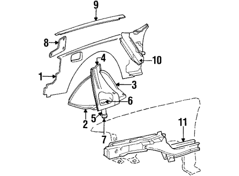 Mopar 55255674 Apron Panel