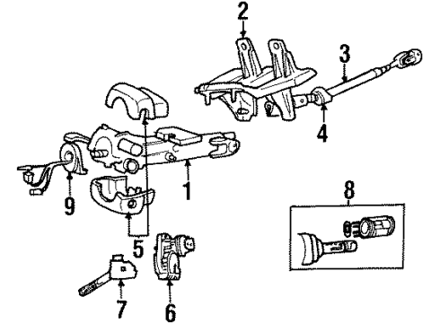 Mopar 52078853 Steering Column Bracket