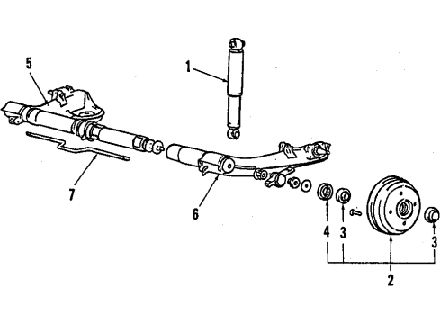 MB584761 Mopar Rear Wheel Bearing