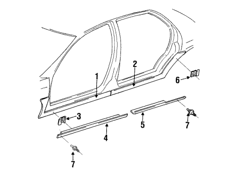 Mopar 5011319AA Rocker Molding