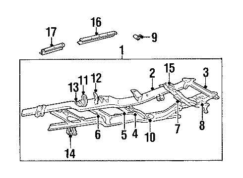 Mopar 52020340AJ Frame Assembly