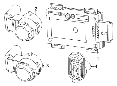 Mopar 68600805AC Wiring - Rear Fascia