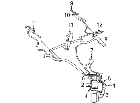 Mopar 5142642AA Tubing Front Bracket Mopar 5142642AA Tubing Front Bracket