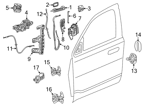 Mopar 68564166AB Wiring - Rear Door Mopar 68564166AB Wiring - Rear Door