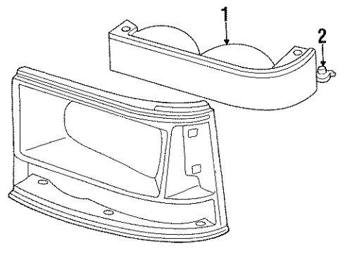 Mopar 4399885 Parking Lamp Mopar 4399885 Parking Lamp