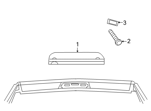 Mopar 5072578AC High Mount Lamp Seal