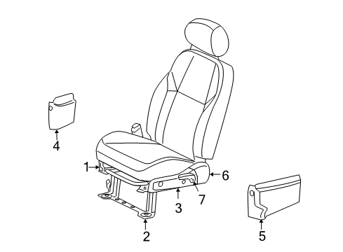 Mopar 5179002AA Seat Switch Knob