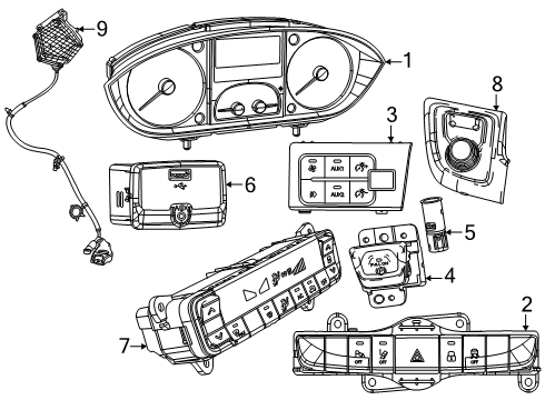 Mopar 68597121AD Module - A/C And Heater