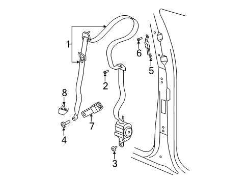 Mopar 5135287AA Anchor Cover Nut