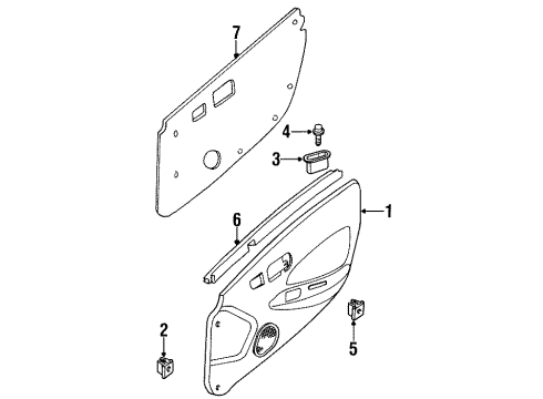 Mopar MB11LAZAE Door Trim Panel