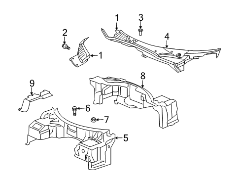 Mopar 5029235AB Dash Panel Seal