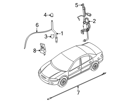 Mopar 4760895AA Cable Extension