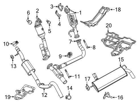 Mopar 68532983AB Exhaust Pipe