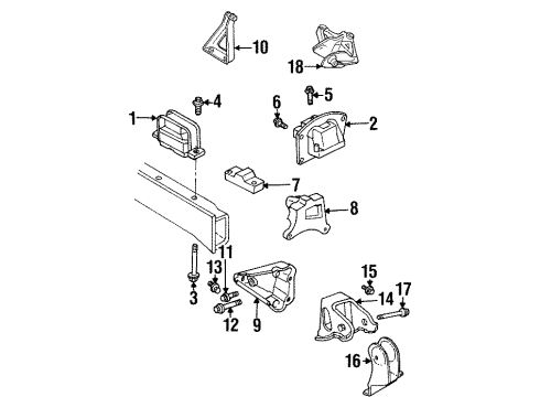 Mopar 4663144AB Support Bracket 4663144AB Mopar Support Bracket
