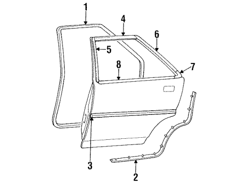 Mopar MB546625 Window Regulator, Driver Side Mopar MB546625 Window Regulator, Driver Side