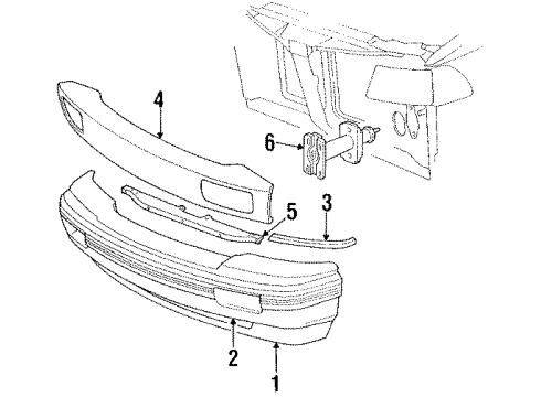 Mopar 4451866 License Bracket