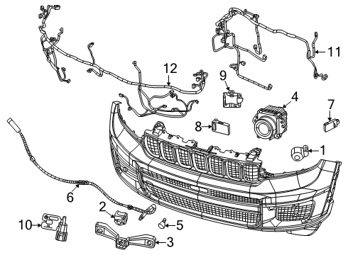 Mopar 68609627AA Camera - Forward Facing
