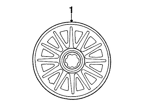 Mopar 4656249AC Wheel Cover Mopar 4656249AC Wheel Cover