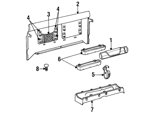 Mopar 52038250 Tool Compartment