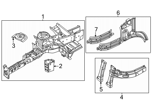 Mopar 68590144AC Rail Assembly - Frame Front