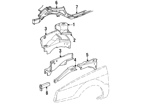 Mopar 4741222 Strut Tower