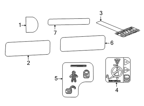 Mopar 68673396AA Label - Vehicle Emission Control In