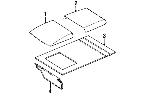 Mopar 5CG35KS1 Sunvisor, Driver Side Mopar 5CG35KS1 Sunvisor, Driver Side
