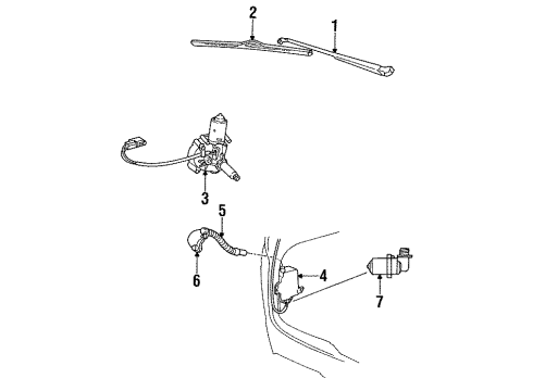 Mopar 4673034 Wiper Arm