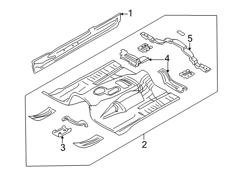 Mopar 5GU03XXXAC Rocker Molding