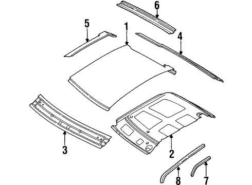 Mopar 55274636 Roof Bow