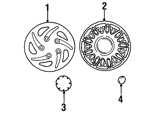 Mopar RN32PAKAB Wheel Cover