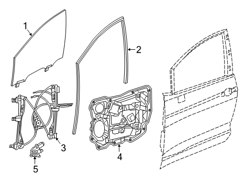 Mopar 68314761AB MOTOR-WINDOW REGULATOR 68314761AB Mopar MOTOR-WINDOW REGULATOR