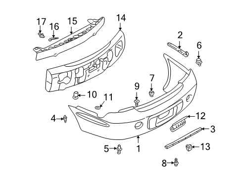 Mopar 4805451AB Energy Absorber, Rear