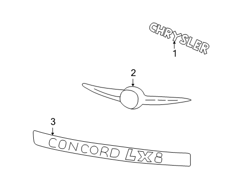 Mopar 4805880AB Nameplate, Rear