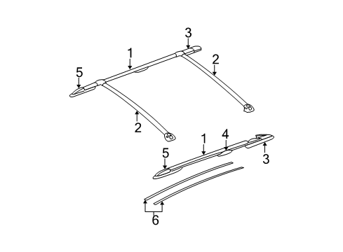 Mopar 82206656AB Luggage Rack