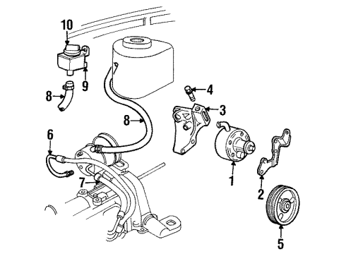 Mopar 4684158AC Power Steering Pump