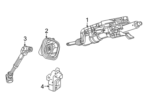 6513315AA Mopar Lower Column Cover Screw