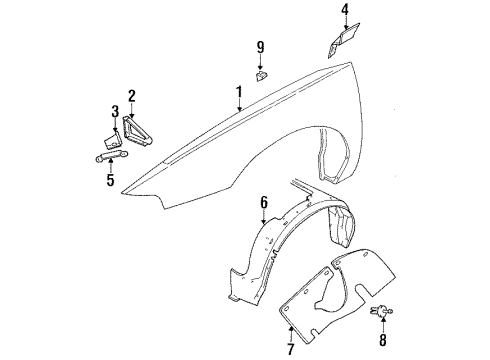 Mopar 4696523 Fender Bracket