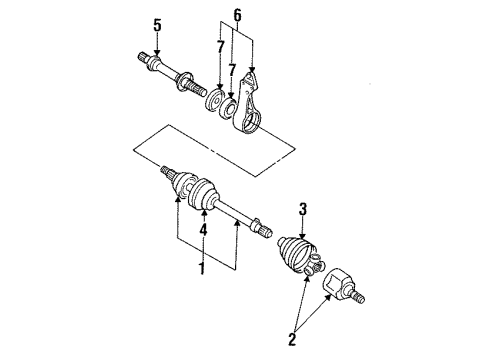 Mopar MB620810 Bearing Support Mopar MB620810 Bearing Support