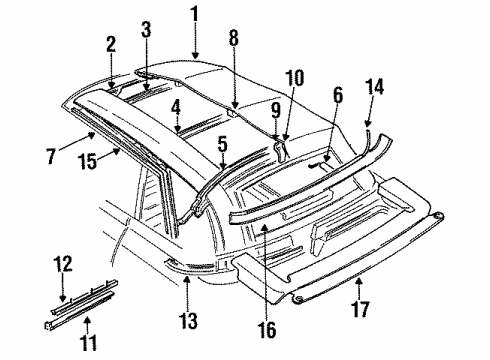Mopar 5242262 Weatherstrip
