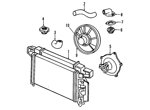 Mopar 4592052AB Radiator Assembly