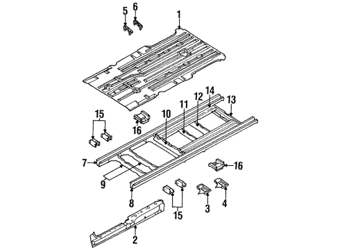 Mopar 4716595AC Crossmember 4716595AC Mopar Crossmember