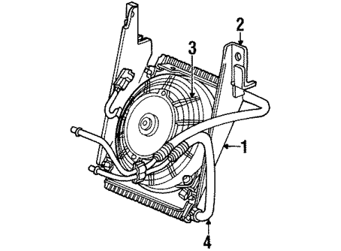 Mopar 4815715AC Oil Cooler Assembly Bracket 4815715AC Mopar Oil Cooler Assembly Bracket