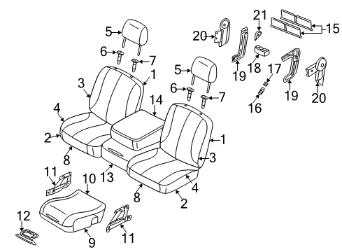 Mopar 1BQ431L5AA Armrest Assembly, Gray/Taupe, Front 1BQ431L5AA Mopar Armrest Assembly, Gray/Taupe, Front