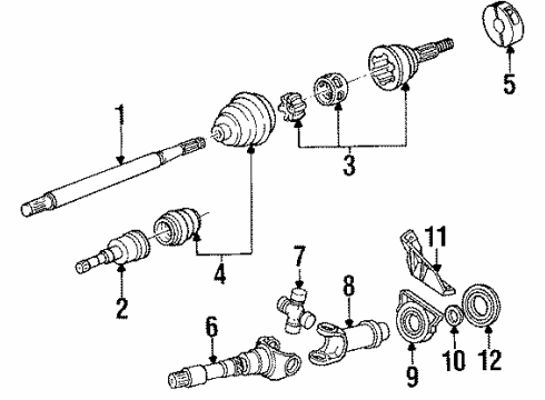 Mopar 4670136AB Outer Joint