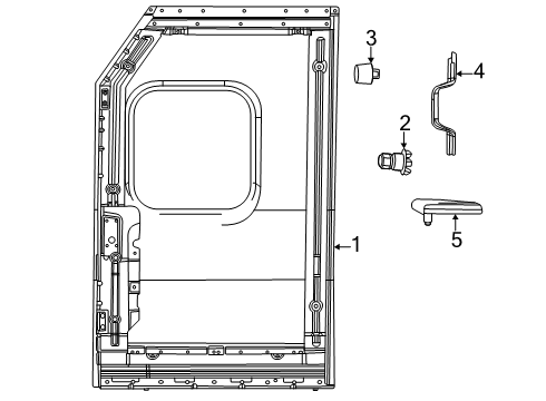 68569033AA Mopar Reinforce - Rail Front