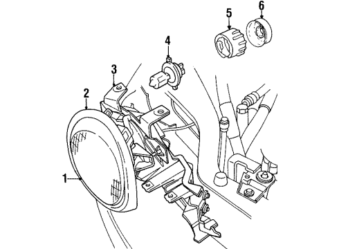 Mopar 5263876AB Headlamp Assembly Seal Mopar 5263876AB Headlamp Assembly Seal