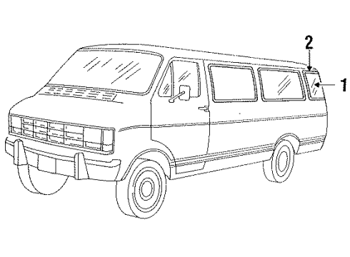 Mopar 4354952 Weatherstrip, Rear Mopar 4354952 Weatherstrip, Rear